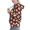 thumbnail image 2 of Daiia Golden Christmas Balls Pattern Women's Fashion Hoodies & Sweatshirts with Kangaroo Pocket Hooded Sweatshirt with Eye-catching Drawstrings-XX-Large, 2 of 7