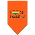 thumbnail image 4 of Pet and Dog Bandana Screen Printed, "I Heart My Daddies", 4 of 13