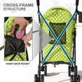 thumbnail image 6 of MoNiBloom 4 Wheel Foldable Lightweight Pet Trolley for Cats & Dogs, Lawn Green with White Polka Dots, 6 of 13