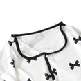 thumbnail image 7 of Bovxnpu Girls' Pajama Sets 2 Piece Lounge Sets Girls Loungewear Sets Short Sleeve Turn Down Collar Ice Silk Graphic Pajama Sets Summer 2 Piece Outfits, 7 of 7