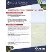 SedgeHammer WP Turf Herbicide for Nutsedge/Weeds - Wont Harm Turfgrass, Ornamentals, Woody Shrubs & Trees - 1.33 oz Bottle by Gowan