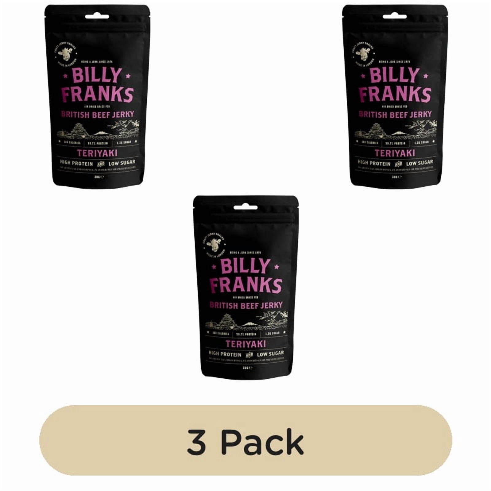 Billy Franks Teriyaki Beef Jerky 30g, British Import (Pack of 3)