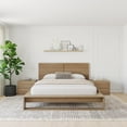 thumbnail image 4 of Birkin 4 Piece Queen Size Bedroom Set with Headboard, Slatted Bedframe, 2 Nightstands, 4 of 5