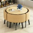 thumbnail image 1 of Green Floor Dining Table Set 4 Chairs Modern Negotiation Coffee Tables Kitchen Table A Manger Living Room Furniture GPF50YH My Lux Decor Round, 1 of 28