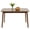 Walnut, variant on Space Saving Drop Leaf Dining Table with 6 Wheels and 2-Layer Storage Shelf, 47.2 inch Folding Dining Table for Small Spaces, White MDF