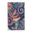 thumbnail image 7 of XMXY Japanese Doorway Curtain Noren, Batik Indonesia Paisley Print Door Closet Curtain Panel, Room Dividers Privacy Tapestry, 34 x 56 Inches, 7 of 7