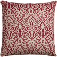 thumbnail image 1 of HomeRoots 403241 Rouge & Naturel en Détresse Damas Jeter Oreiller, 1 of 1