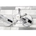 thumbnail image 4 of Kingston Brass KS8041NX Hamilton Two-Handle 3-Hole Wall Mount Roman Tub Faucet in Polished Chrome, 4 of 7