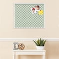 thumbnail image 3 of PinPix 30x24 Custom Cork Bulletin Board Argyle Lime Green Poster Board Has a Fabric Style Canvas Finish, Framed in Argyle Lime Green, by ArtToFrames (PinPix-641), 3 of 6