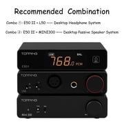 TOPPING E50 II Mini HiFi DAC, as both a DAC and a preamp,configure remote control,Silver