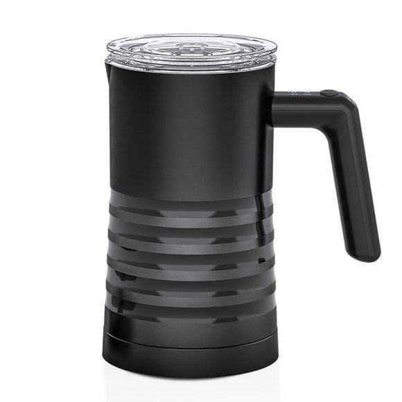 Steamer Electric Milk Frother and Steamer 4 in 1 Automatic Milk Warmer 400W Non-Stick Interior 580ml Hot/Cold Stainless Steel Milk Foam Maker for Coffee/Hot Chocolate