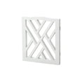 thumbnail image 6 of Zoogamo 3 Panel White Wood Crisscross Top Dog Pet Gate - Durable Lightweight Extra Wide Wooden Expandable & Folding Home/Indoor/Outdoor 45" W x 19" H Dog Safety Fence, 6 of 6
