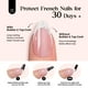 thumbnail image 5 of Press On Nails con forma de escarabajos French Tips, 224 unidades, rosa, para mujer, 5 of 8