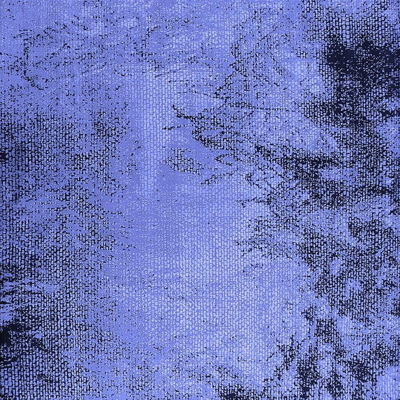 Ahgly Company Machine Washable Indoor Square Oriental Blue Industrial Area Rugs, 8' Square