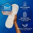 thumbnail image 6 of Tena Sensitive Care Maximum Absorbency Long Incontinence Pads for Women, 39 Count, 6 of 8
