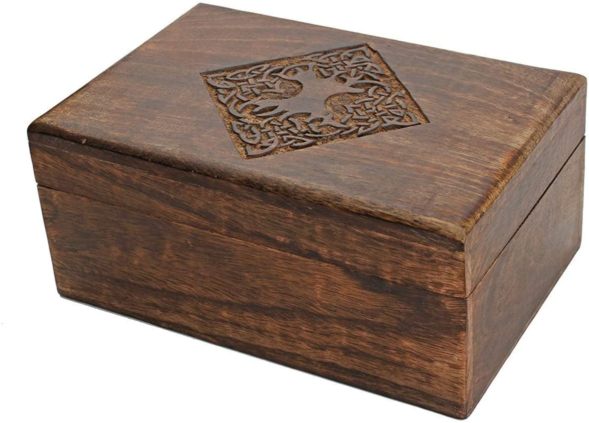 Vintage elephant wooden box trinket jewelry coins storage craft handmade 