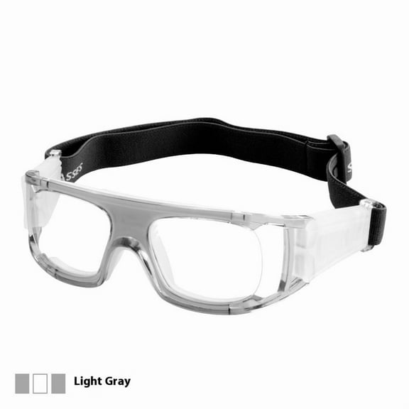 Football Glasses Cycling Sports Resistant Goggles Shockproof Basketball Eyewear Men Athletic Glasses（light gray）