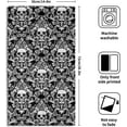 thumbnail image 2 of Black Skull Hand Towels Set of 2 Floral Absorbent Bath Towel Soft Kitchen Dish Towels for Holiday Bathroom Home Yoga Decor, 2 of 16