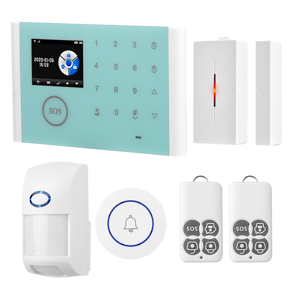 Theft Detector 2.4in Wireless Burglar Alarm, TFT Display Detector, WiFi