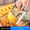 thumbnail image 5 of Cortador de manzanas Pinefor, removedor de manzanas Pinefor, pelador de acero inoxidable Corta rápidamente el pino para manzanas y retira el núcleo, hoja más gruesa, con mango ergonómico, pelador, 5 of 5