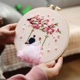 thumbnail image 4 of Needlework Embroidery Kit Wedding Bride Groom Themed Decoration Design, 4 of 8