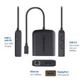 thumbnail image 2 of Cable Matters Adaptador Multipuerto USB C (USB C Hub DisplayPort 1.4) 2X USB 2.0 480Mbps Ethernet y Carga de 100W en Negro - Puerto Thunderbolt 4 / USB4 / Thunderbolt 3 Compatible con MacBook Pro, 2 of 5
