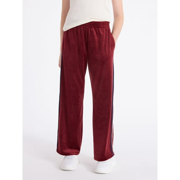 Weekend Academy Girls Velour Track Pants, Size 4-18