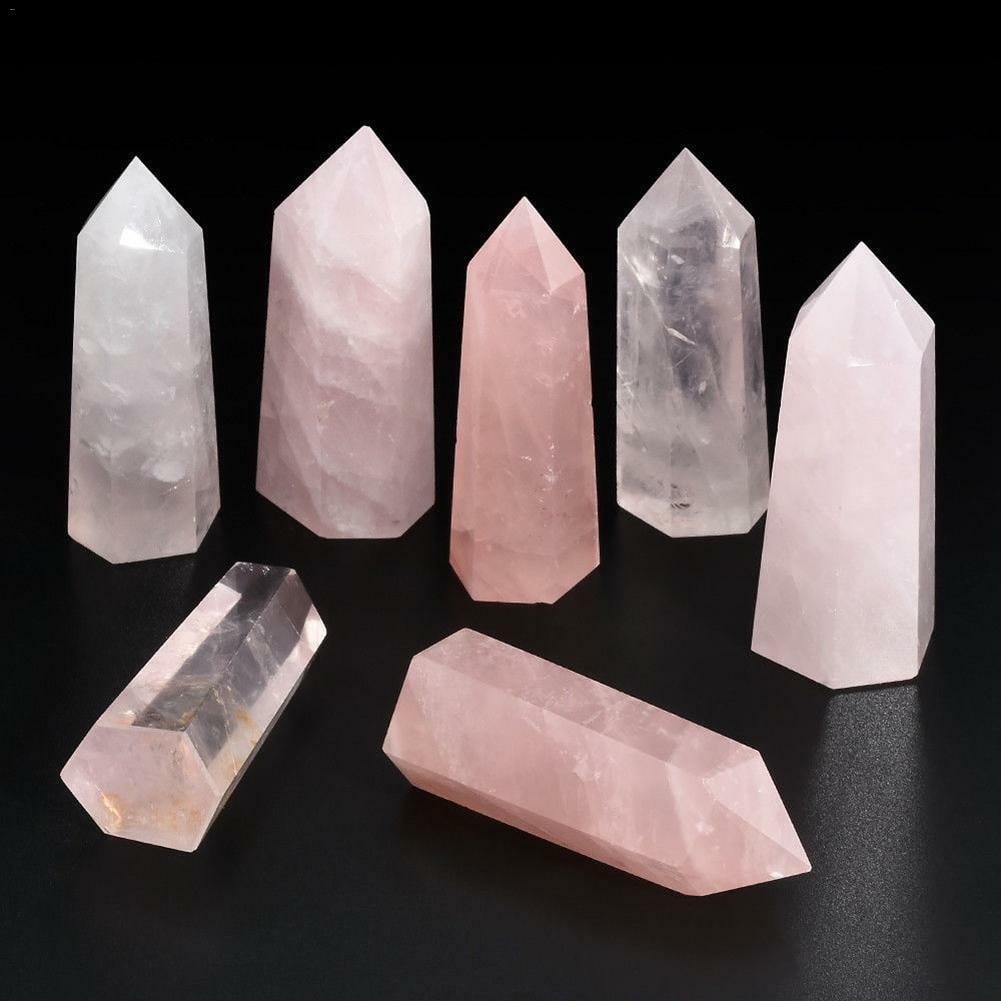 Rose Quartz Crystal Point large rose quartz point healing crystals and stones - rose quartz stone point rose quartz tower 50