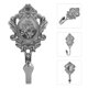 thumbnail image 5 of 2 ganchos para cortinas de aleación de zinc vintage con diseño de rosas (plateados), 5 of 6