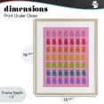 thumbnail image 4 of Stupell Industries Contemporary Rainbow Candy Bears on Pink Birch Framed Print Under Glass, 13 x 16, by LISH Creative, 4 of 8