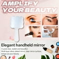 thumbnail image 4 of RAGUPEL Hand Mirrors with Handle,Wave Mirror with Hidden Comb 7.9"*4"*0.4" Hand Held Mirrors with Handle,Kitten Print Hand Mirrors with Handle,Style4, 4 of 7