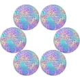 thumbnail image 3 of Coolnut Rainbow Dots Round Placemats Washable Placemats Non-Slip Heat-Resistant Table Place Mats for Dining Kitchen Holiday Party Table 15.4"-6PCS Home Decor, 3 of 7