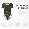 thumbnail image 6 of Fotbe Retro Excavator Women's Crew Neck Short Sleeves Bodysuit Tops Round Neck Slim Sleeveless Soft Comfortable Basic-XX-Large, 6 of 9