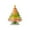 C, variant on Christmas Tree Tabletop Decorations, Small Christmas Trees with Multi-Color 2D Flat Acrylic Tree Figurine for Office Home Holiday Decoration