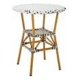 thumbnail image 3 of SAFAVIEH California Outdoor Patio Bistro Table, White/Navy, 3 of 7