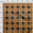 thumbnail image 2 of oneOone Polyester Lycra Dark Navy Blue Fabric Madras Check Sewing Craft Projects Fabric Prints By Yard 56 Inch Wide, 2 of 4