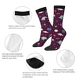 thumbnail image 3 of Cauagu Space Dinosaur Print Crew Socks for Women and Men,Adult Athletic Running Socks 1-Pair Sports Socks Work Gear Socks with Moisture Wicking, 3 of 6