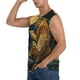 thumbnail image 3 of Fotbe Leopard Reading Tarot Cards Men's Camiseta sin Mangas Estampada para Hombres, Playera Casual para Gimnasio, Entrenamiento, Playa-Medium, 3 of 7
