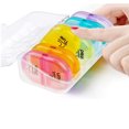 thumbnail image 4 of Pastillero semanal ShuxiuWang 2 veces al día Rainbow 7 Day Am Pm, 4 of 5