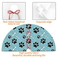 thumbnail image 4 of Sikiie Cute Dog Footprints 30-48 inches {designName} Print Christmas Tree Skirt Snowman Xmas Tree Skirt with Edge Christmas Decorations for Holiday Party48", 4 of 7