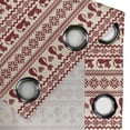 thumbnail image 4 of Ambesonne Nordic Grommet Curtain, Cat Pattern Pixel Art, 50" x 72", Beige Ruby, 4 of 6