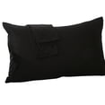 thumbnail image 1 of Bangcool 2PCS Pillow Cover Solid Color Dust Proof Protective Bed Pillowcase Pillow Sham 19.7'' x 29.9'', 1 of 3