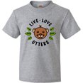 thumbnail image 3 of Inktastic Live Love Otters Youth T-Shirt, 3 of 5