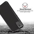 thumbnail image 4 of TJS for TCL K11 T432W / TCL 502 Phone Case, with Tempered Glass Screen Protector, Dual Layer Hybrid Magnetic Support Shockproof Heavy Duty Cover (Carbon Fiber Image), 4 of 5
