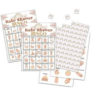 Vibrant Rainbow Bingo Set for Baby Showers and Gender Reveals, Perfect for 24 Players, Fun Family Activities, Engaging Party Game Supplies and Decorations