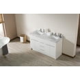 thumbnail image 7 of Stufurhome Lotus 60 Inch White Double Sink Bathroom Vanity with Drains and Faucets in Chrome, 7 of 7