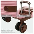thumbnail image 6 of PAPROOS Luggage Sets, 3 Piece Carry on Luggage with Spinner Wheels and Bags, Lightweight Hardshell Suitcase Set with TAS Lock, ABS 20 inch Luggage for Travel, Pink, 6 of 9