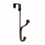 InterDesign 53271 York Lyra Over The Door Dual Hook, Bronze