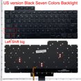 thumbnail image 1 of Clavier Anglais US pour ASUS ROG Zephyrus ROG Huan 16 G16 GA503 GA503Q GA503QR GA503QS Huan 15 G15 GU603 GU603H avec Rétroéclairage Rétroéclairage Coloré B, 1 of 6