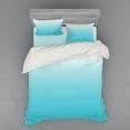thumbnail image 2 of Ambesonne Ombre Bedding Set 3 Pcs, Maldive Ocean Art, Twin XL, Turquoise White, 2 of 3